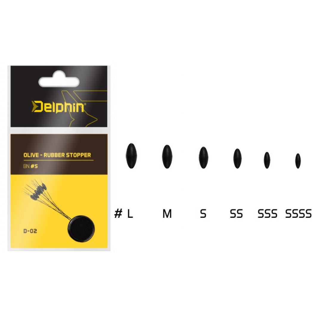 Opritor Delphin Olive - Rubber stopper,marimea L,10buc/plic - 969D02006