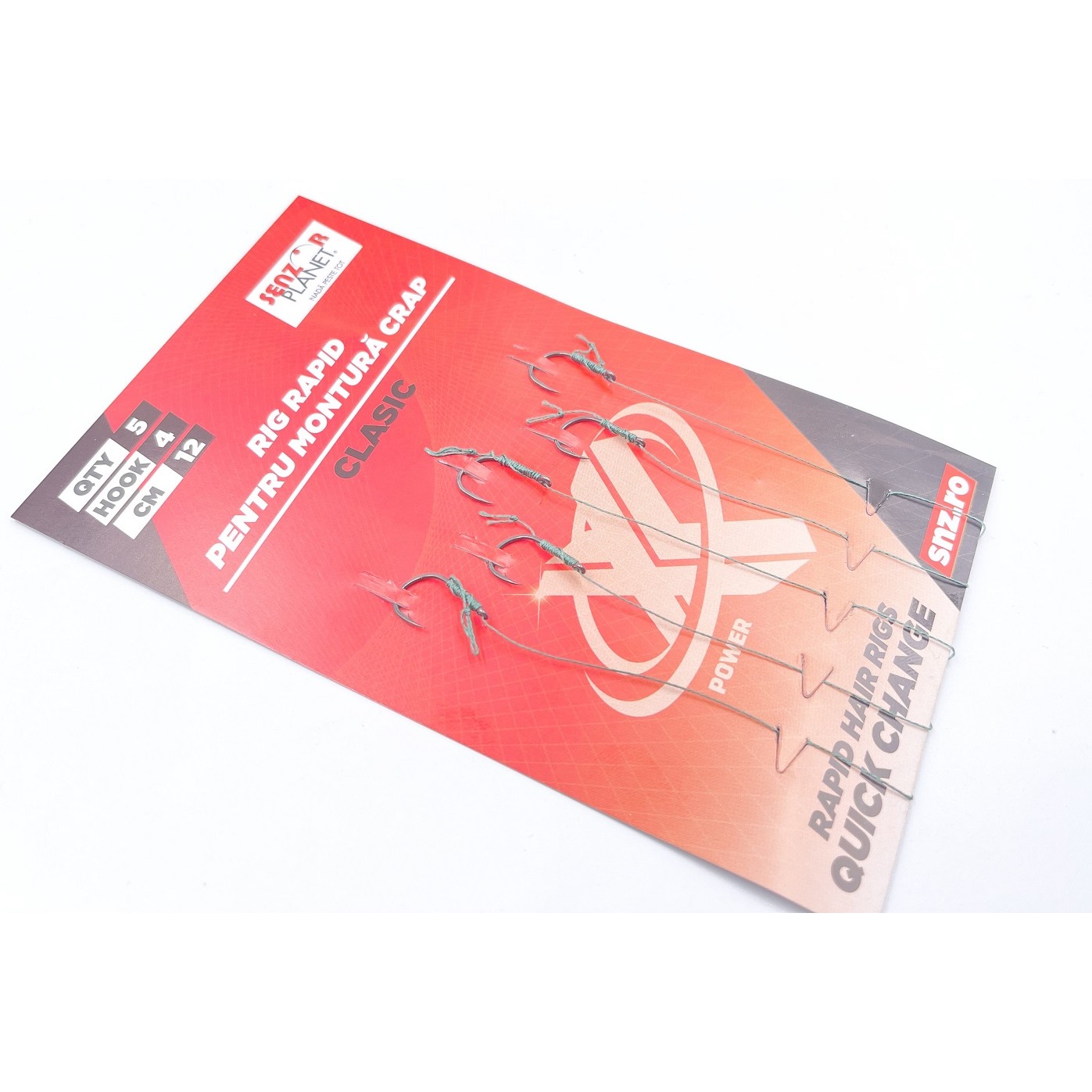 SET SENZOR 5 RIGURI LEGATE 12cm CARLIG FUDO NR 4 PENTRU MONTURA CRAP CLASICA - SNZ99470 SET SENZOR 5 RIGURI LEGATE 12cm CARLIG FUDO NR 4 PENTRU MONTURA CRAP CLASICA - SNZ99470