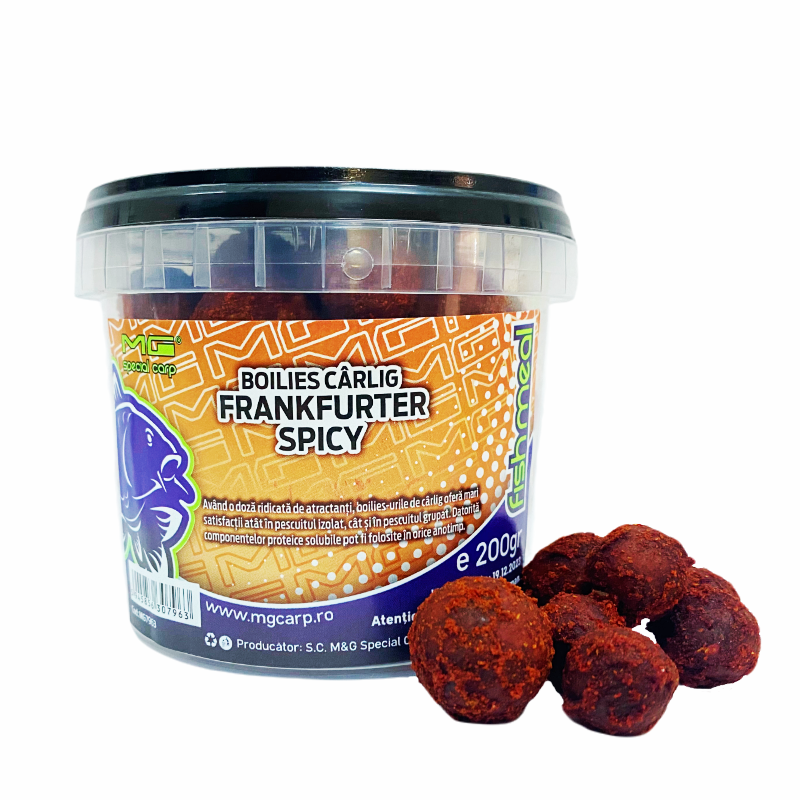 Boilies De Carlig MG Special Carp Dipuit Frankfurter 15-20mm / 200gr - MG7963 Boilies De Carlig MG Special Carp Dipuit Frankfurter 15-20mm / 200gr - MG7963