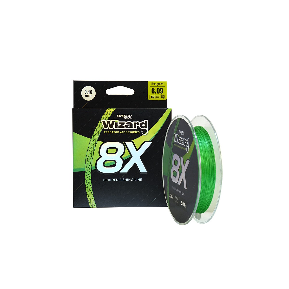 FIR TEXTIL WIZARD-8X LIME GREEN 135 M, 0.18 MM, 12,06 KG - 30909118