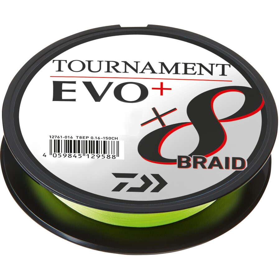 FIR MULTIFILAMENT DAIWA TOURNAMENT 8XBRAID EVO+ CHARTR. 0,08MM/4,9KG/135M - D.12761.008