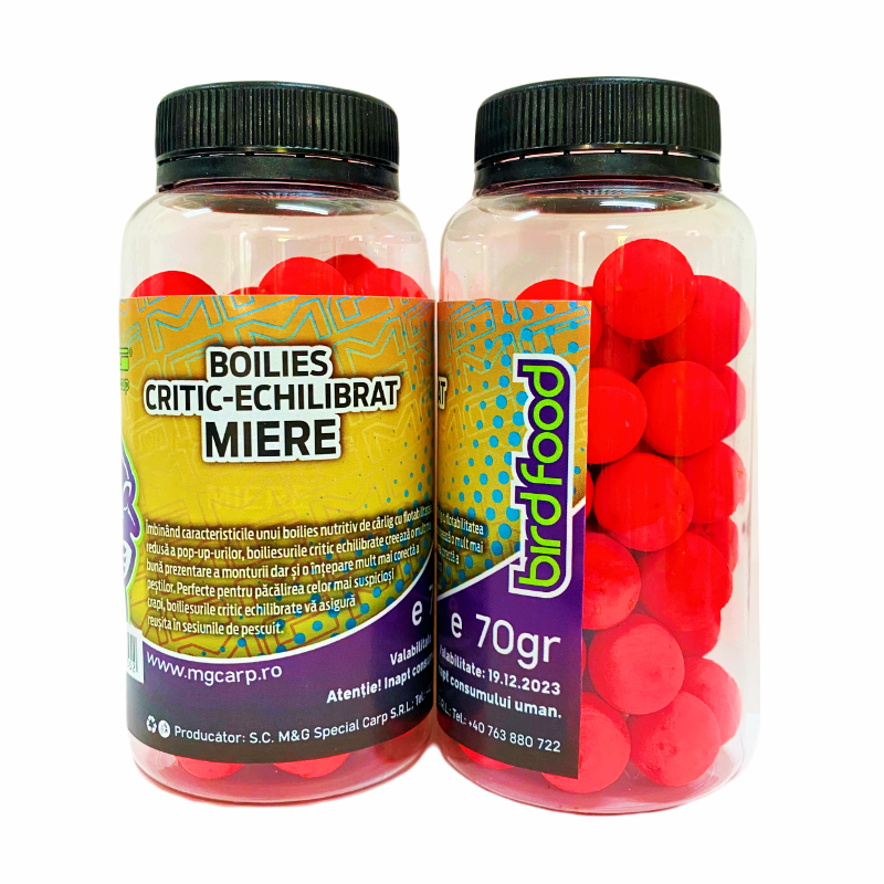 Boilies Birdfood Critic Echilibrat MG Special Carp Miere 15mm / 70gr - MG2552 Boilies Birdfood Critic Echilibrat MG Special Carp Miere 15mm / 70gr - MG2552