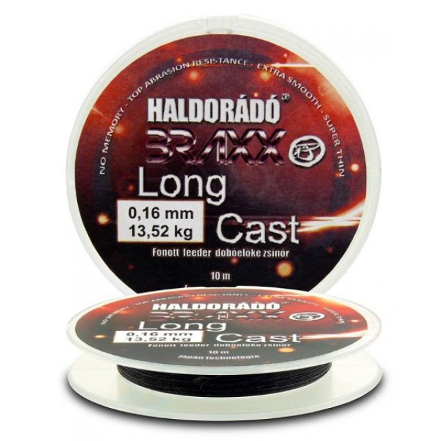 Haldorado Braxx Long Cast - Fir textil pentru inaintas de lansare 0,16mm / 10m - 13,52 kg - BRLC-16 Haldorado Braxx Long Cast - Fir textil pentru inaintas de lansare 0,16mm / 10m - 13,52 kg - BRLC-16
