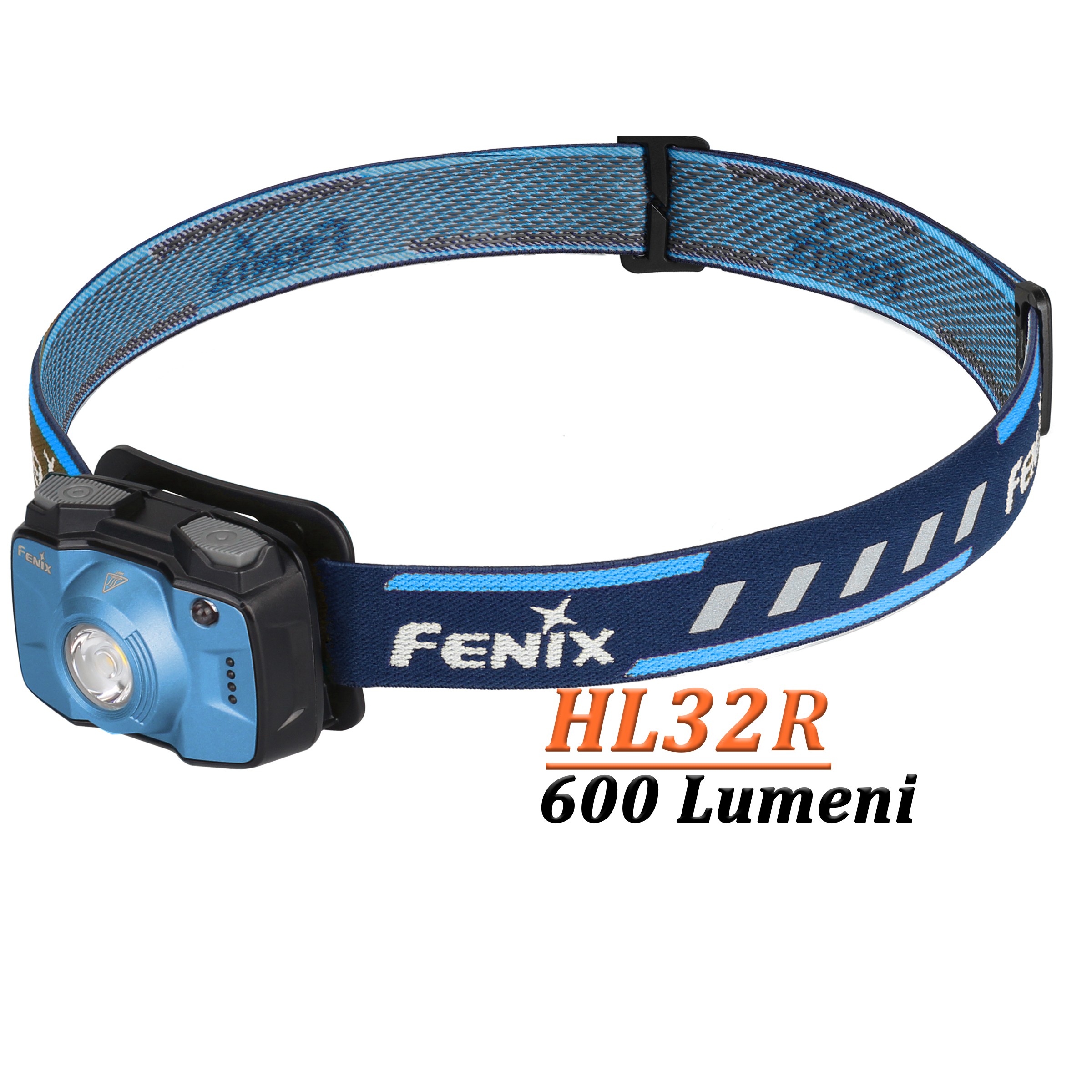 Fenix HL32R - Lanterna Frontala Reincarcabila - 600 Lumeni - 73 Metri - Albastru - ADV-372 Fenix HL32R - Lanterna Frontala Reincarcabila - 600 Lumeni - 73 Metri - Albastru - ADV-372