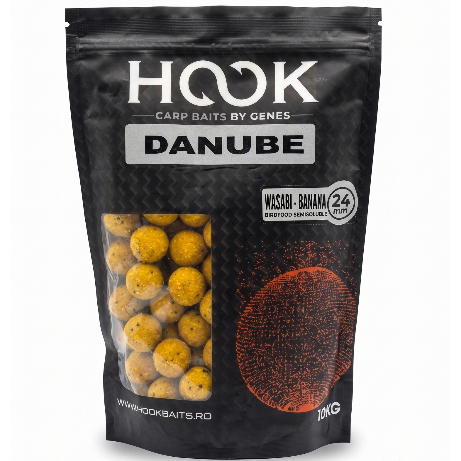 BOILIES HOOK BAITS BF Semisolubil - WASABI & BANANA, 24 MM, 1KG - H4859
