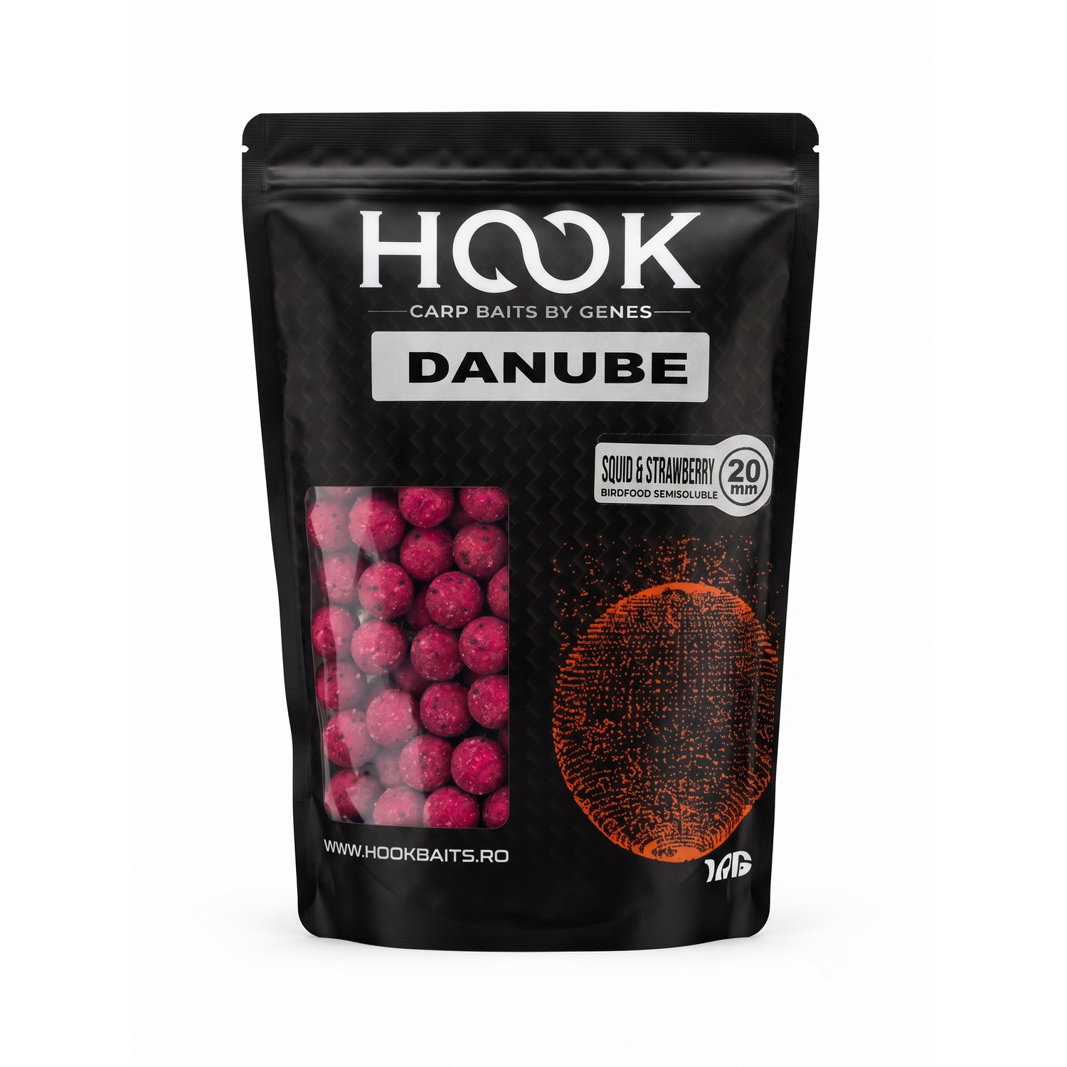 Boilies HOOK BAITS BF HARD - SQUID & STRAWBERRY, 20 MM, 1 KG - H4477