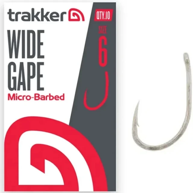 Trakker Wide Gape Hooks Size 2 (Micro Barbed) - 227125