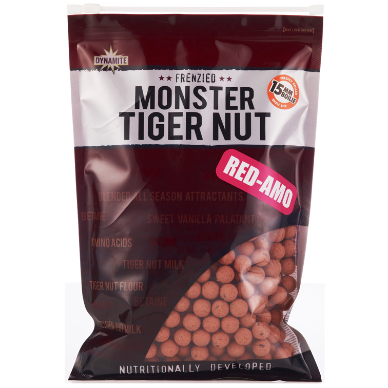 Boilies Dynamite Baits Monster Tiger Nut, Red-Amo, 10mm, 1kg - DY382