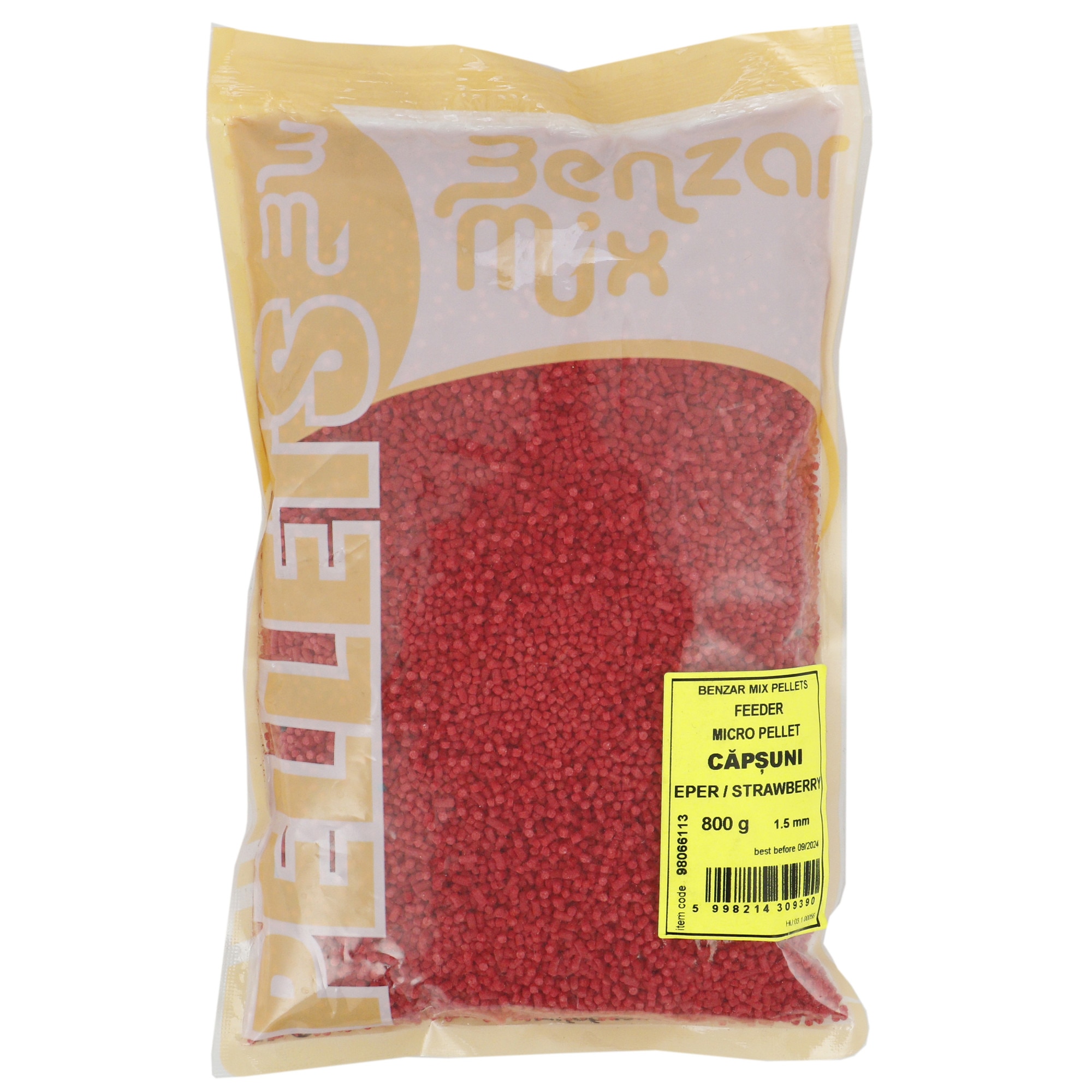 MICROPELETE BENZAR MIX FEEDER 1.5MM 800GR CAPSUNI - 98066113 MICROPELETE BENZAR MIX FEEDER 1.5MM 800GR CAPSUNI - 98066113