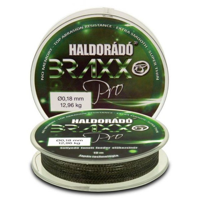 FIR TEXTIL HALDORADO BRAXX PRO PENTRU INAINTAS 0,18mm / 10m - 12,96 kg - BRPRO-18 FIR TEXTIL HALDORADO BRAXX PRO PENTRU INAINTAS 0,18mm / 10m - 12,96 kg - BRPRO-18