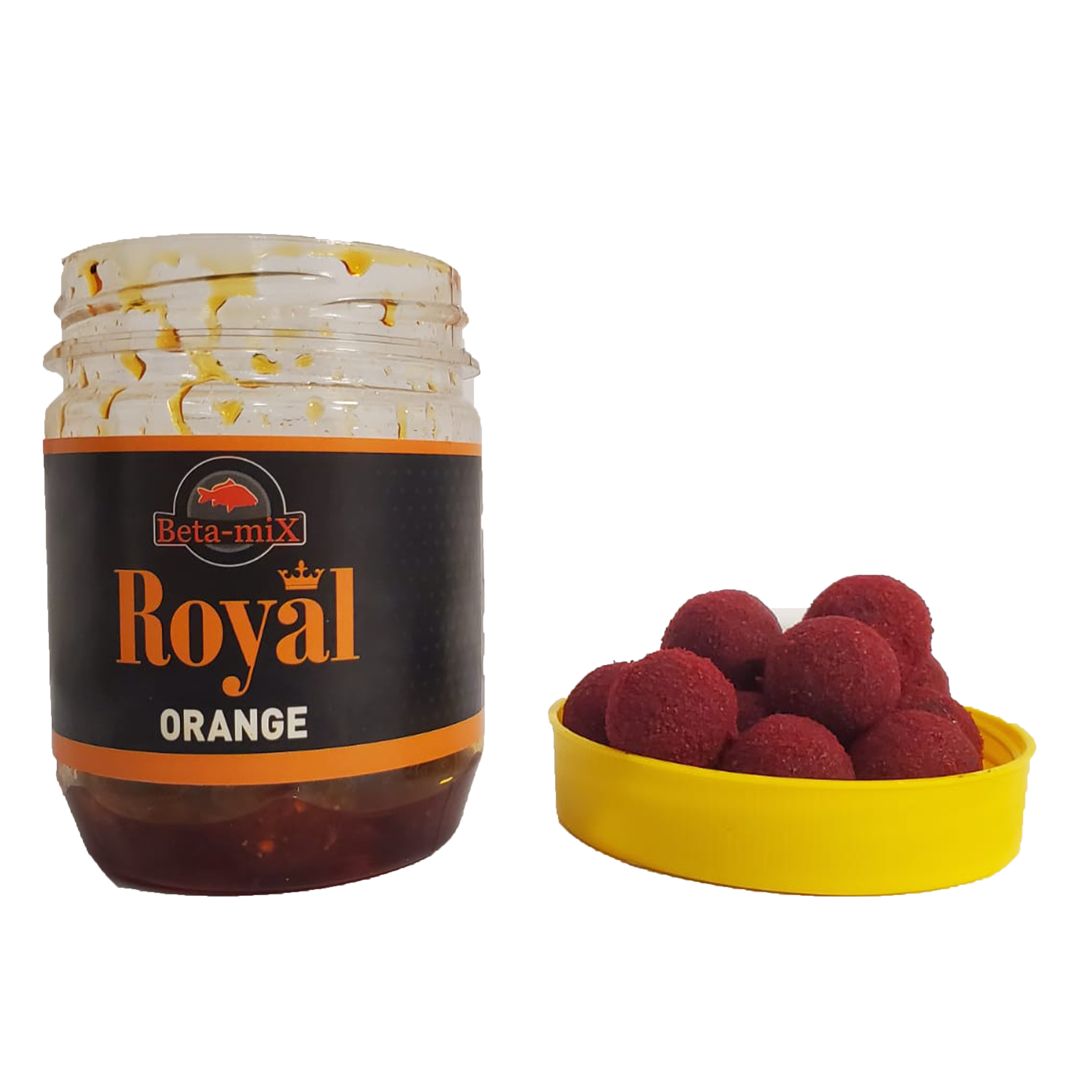 BOILIES DE CARLIG BETAMIX ROYAL FRUIT ORANGE GLAZURATE CU ROBIN RED 16MM 200GR - BM1016 BOILIES DE CARLIG BETAMIX ROYAL FRUIT ORANGE GLAZURATE CU ROBIN RED 16MM 200GR - BM1016