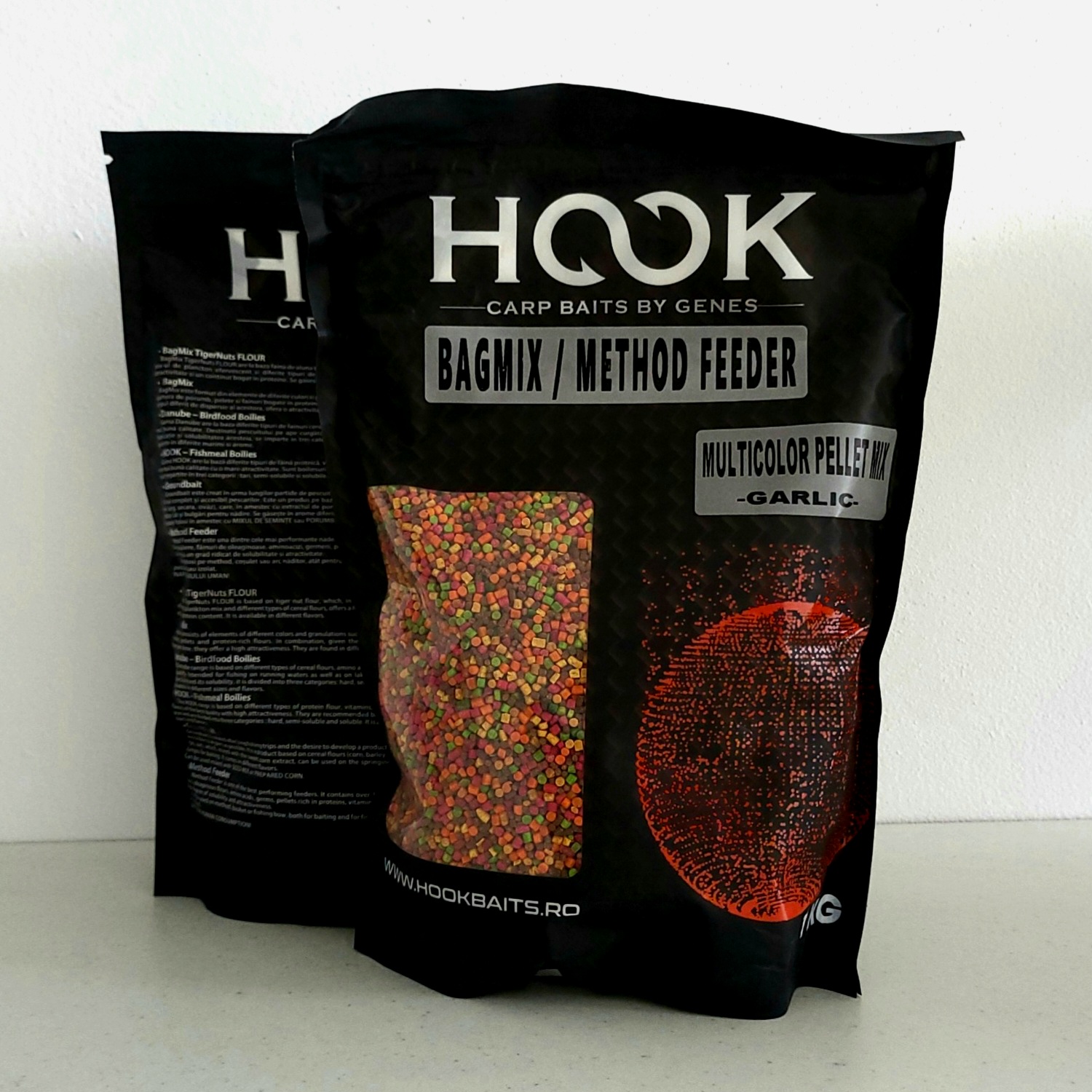 MULTICOLOR PELLET MIX HOOK BAITS - GARLIC, 2 MM, 1 KG - H4309
