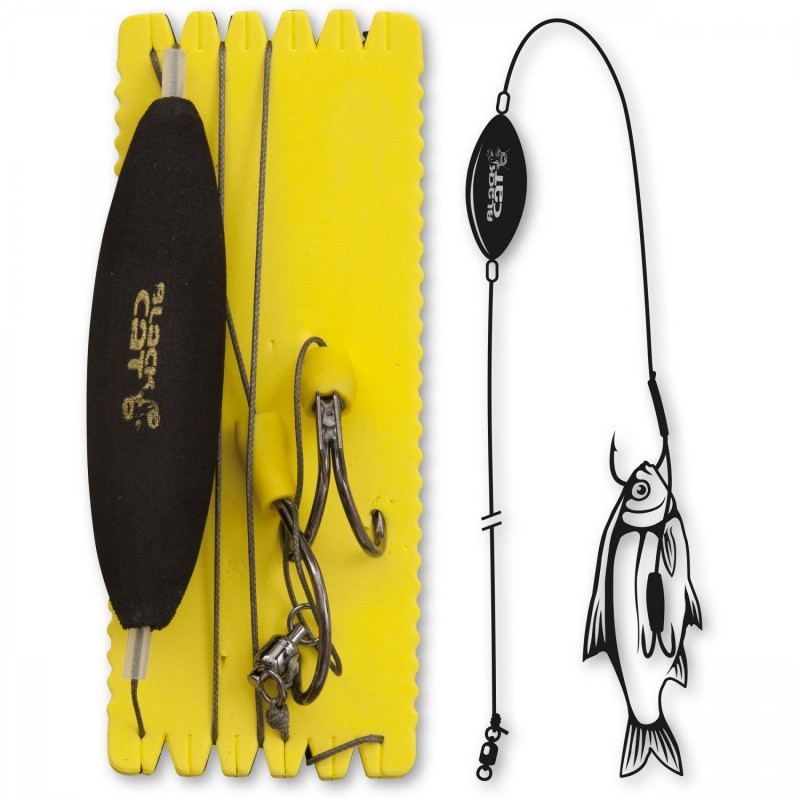 Rig Somn Black Cat 7/0 4/0 U-Float Ghost Rig XL - 704224336127 Rig Somn Black Cat 7/0 4/0 U-Float Ghost Rig XL - 704224336127