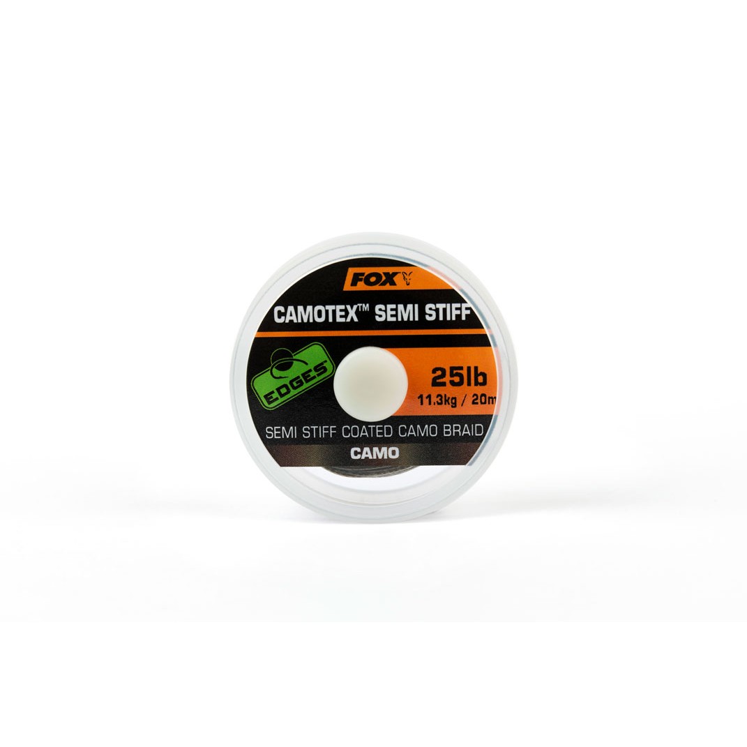 Fir Textil Fox Edges Camotex Semi Stiff 25lb / 20m - CAC742 Fir Textil Fox Edges Camotex Semi Stiff 25lb / 20m - CAC742