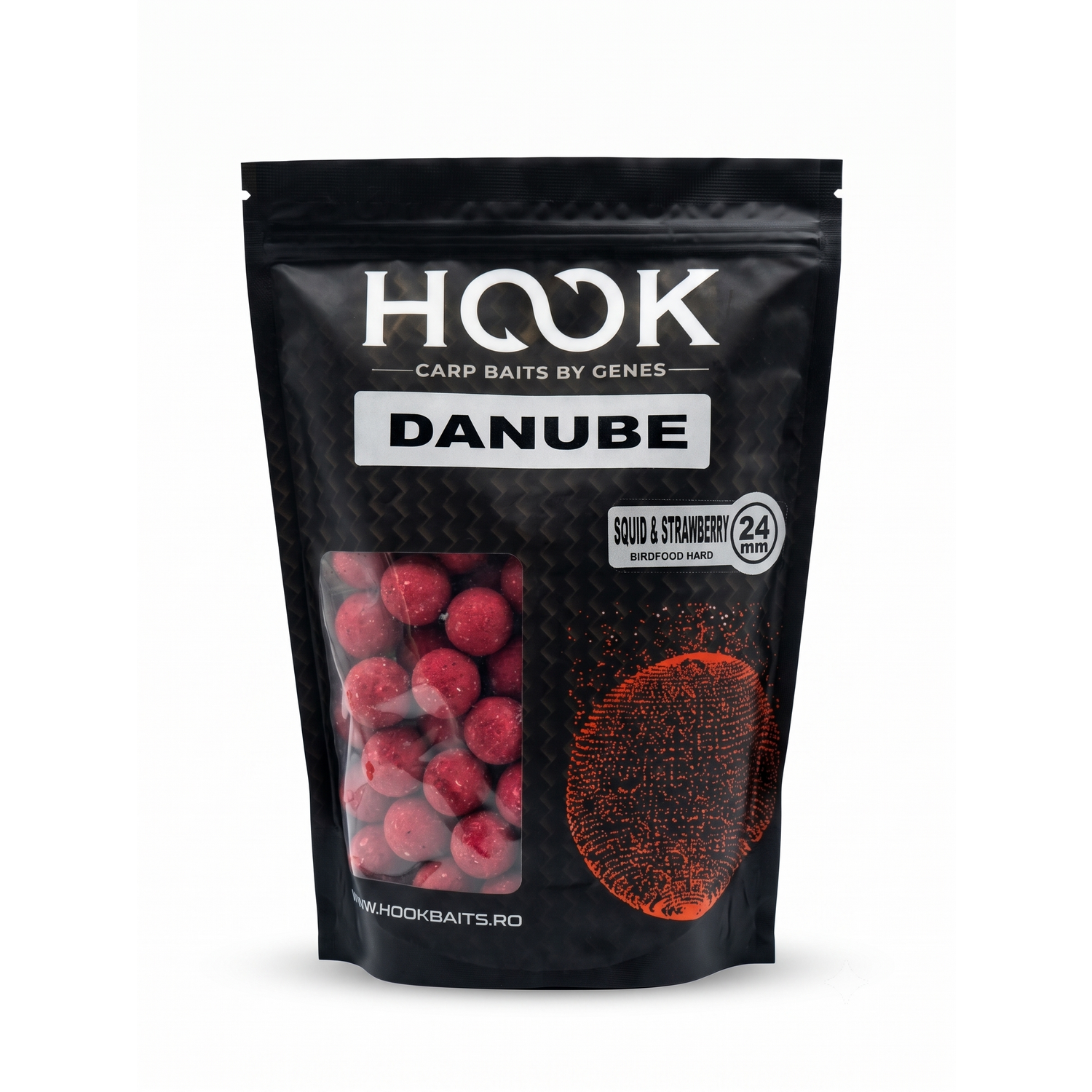 Boilies HOOK BAITS BF HARD - SQUID & STRAWBERRY, 24 MM, 1 KG - H4460
