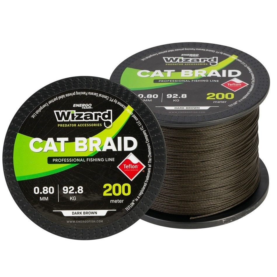 Fir Textil Wizard Cat Braid Line Dark Brown 0.50mm / 200m - 30398050 Fir Textil Wizard Cat Braid Line Dark Brown 0.50mm / 200m - 30398050