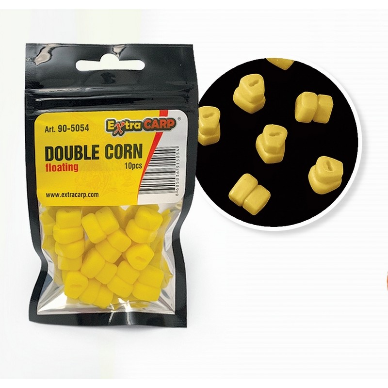 PORUMB ARTIFICIAL POP-UP DUBLU EXTRA CARP GALBEN 10 BUC/PLIC - EC5054