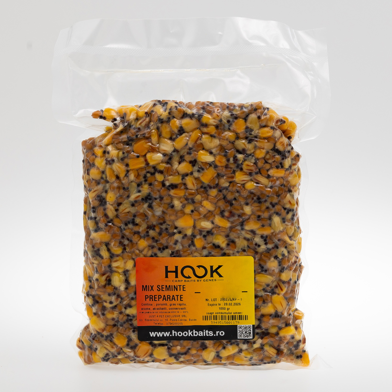 MIX 3 SEMINTE HOOK BAITS - SEA SHELL, 1 KG - H1162