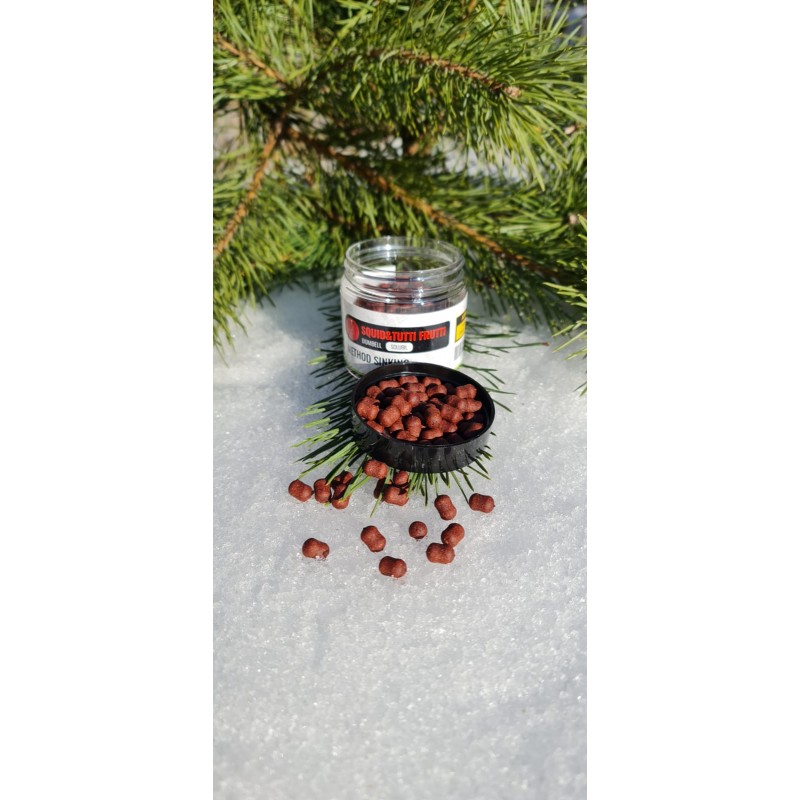 DUMBELL SOLUBIL 2.20BAITS SUPREME METHOD SINKING SQUID-TUTTI FRUTTI,10MM,100ML - BAITS045 DUMBELL SOLUBIL 2.20BAITS SUPREME METHOD SINKING SQUID-TUTTI FRUTTI,10MM,100ML - BAITS045