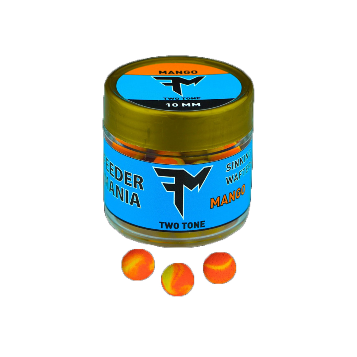 WAFTERS FEEDERMANIA SINKING TWO TONE 10MM / MANGO / 25GR - F0954014 WAFTERS FEEDERMANIA SINKING TWO TONE 10MM / MANGO / 25GR - F0954014