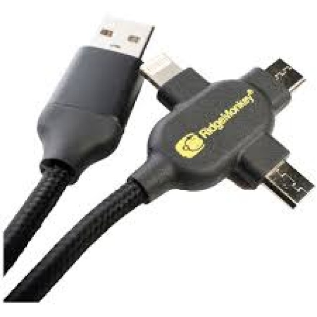 Cablu USB multifunctional RIDGE MONKEY VAULT USB-A to Multi Out Cable 2m - RM195