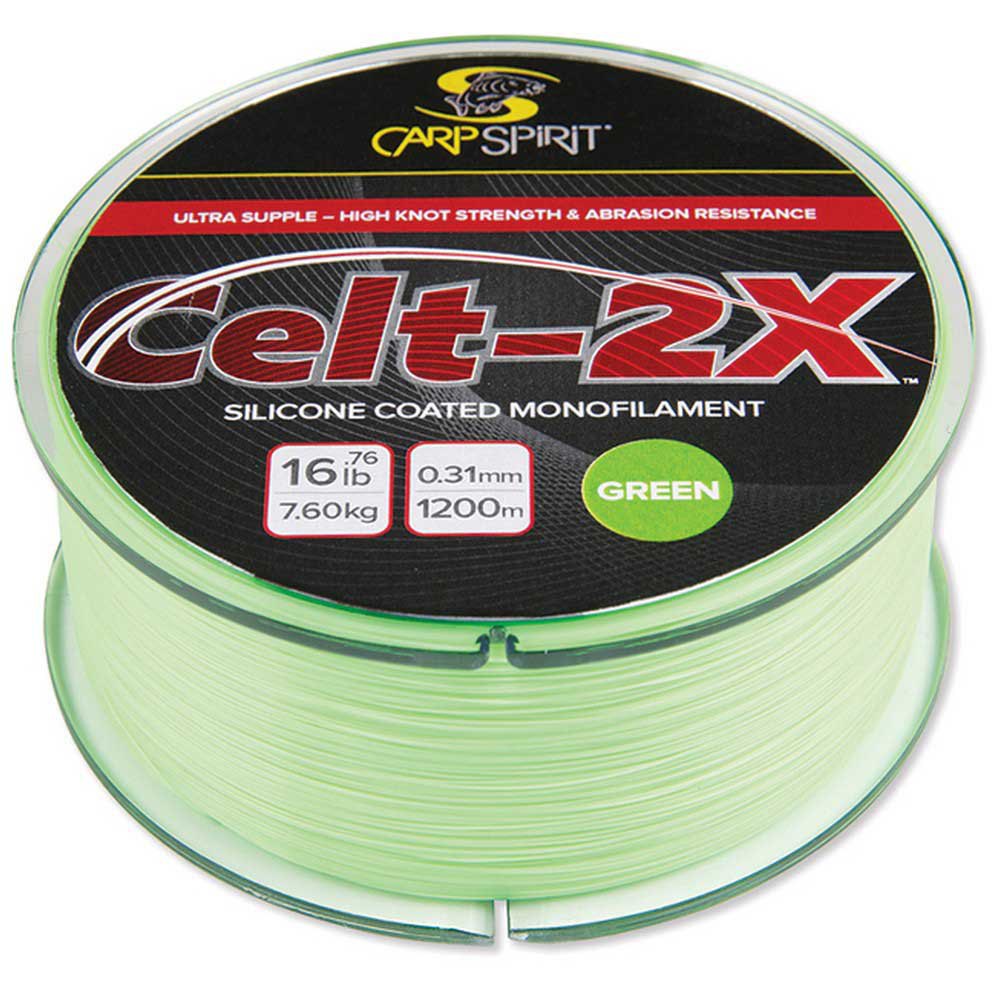 FIR MONOFILAMENT CARP SPIRIT CELT-2X VERDE FLUO,0.35MM,10.56KG,1000M - ACS470019 FIR MONOFILAMENT CARP SPIRIT CELT-2X VERDE FLUO,0.35MM,10.56KG,1000M - ACS470019